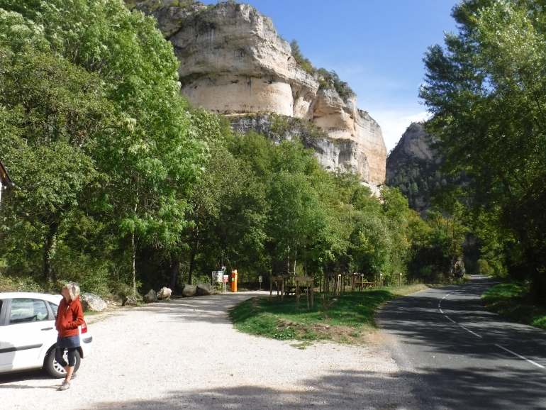 site d'escalade de fétus dans les gorges du tarn