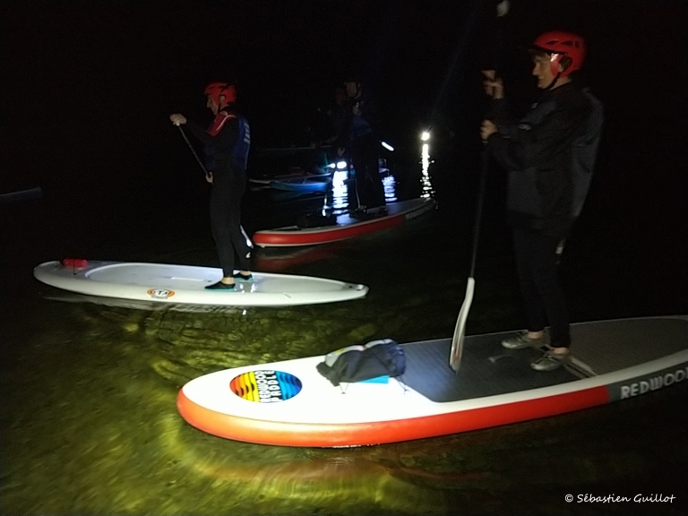 stand up paddle en nocturne dans les gorges du tarn