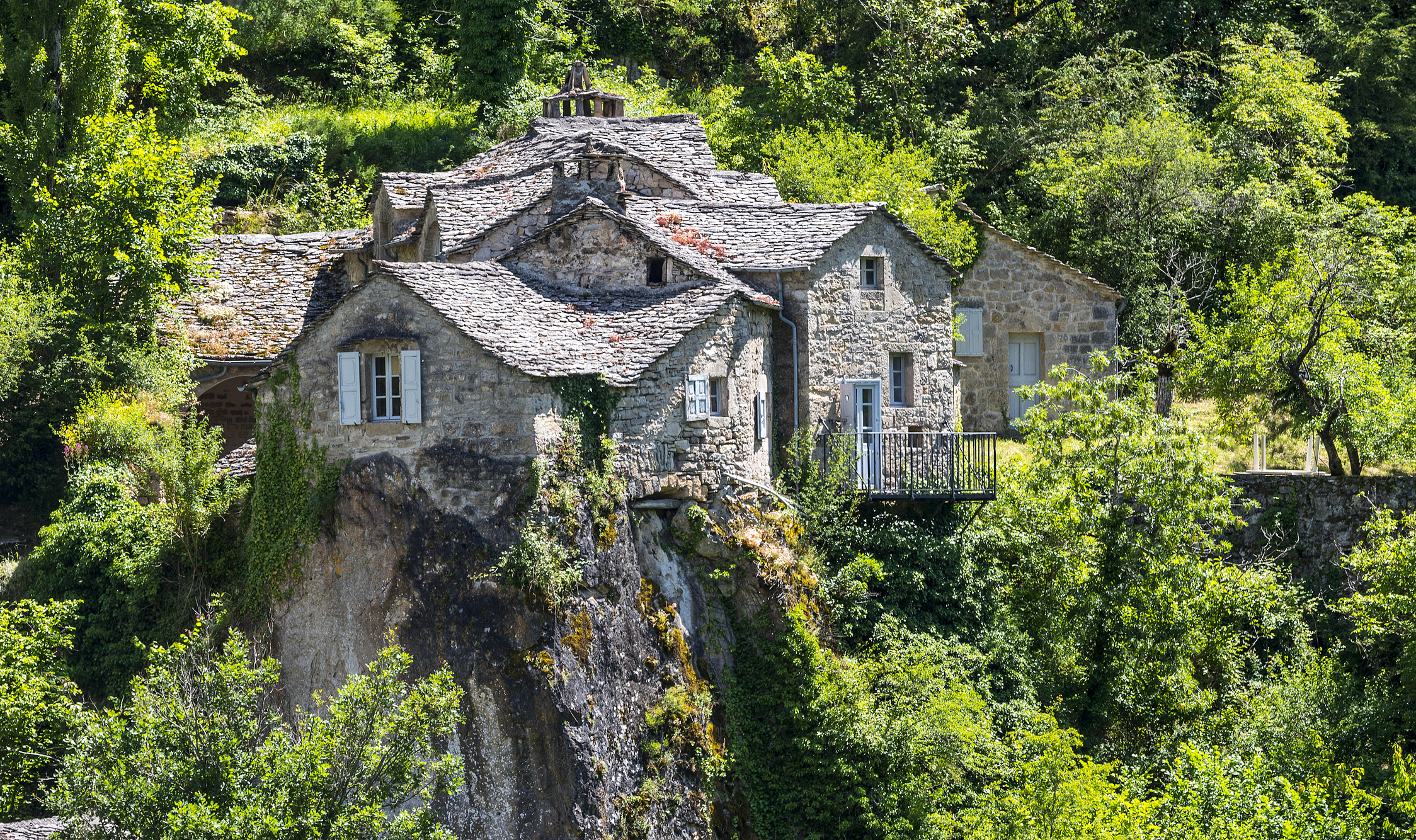 la sablière dans les gorges du tarn