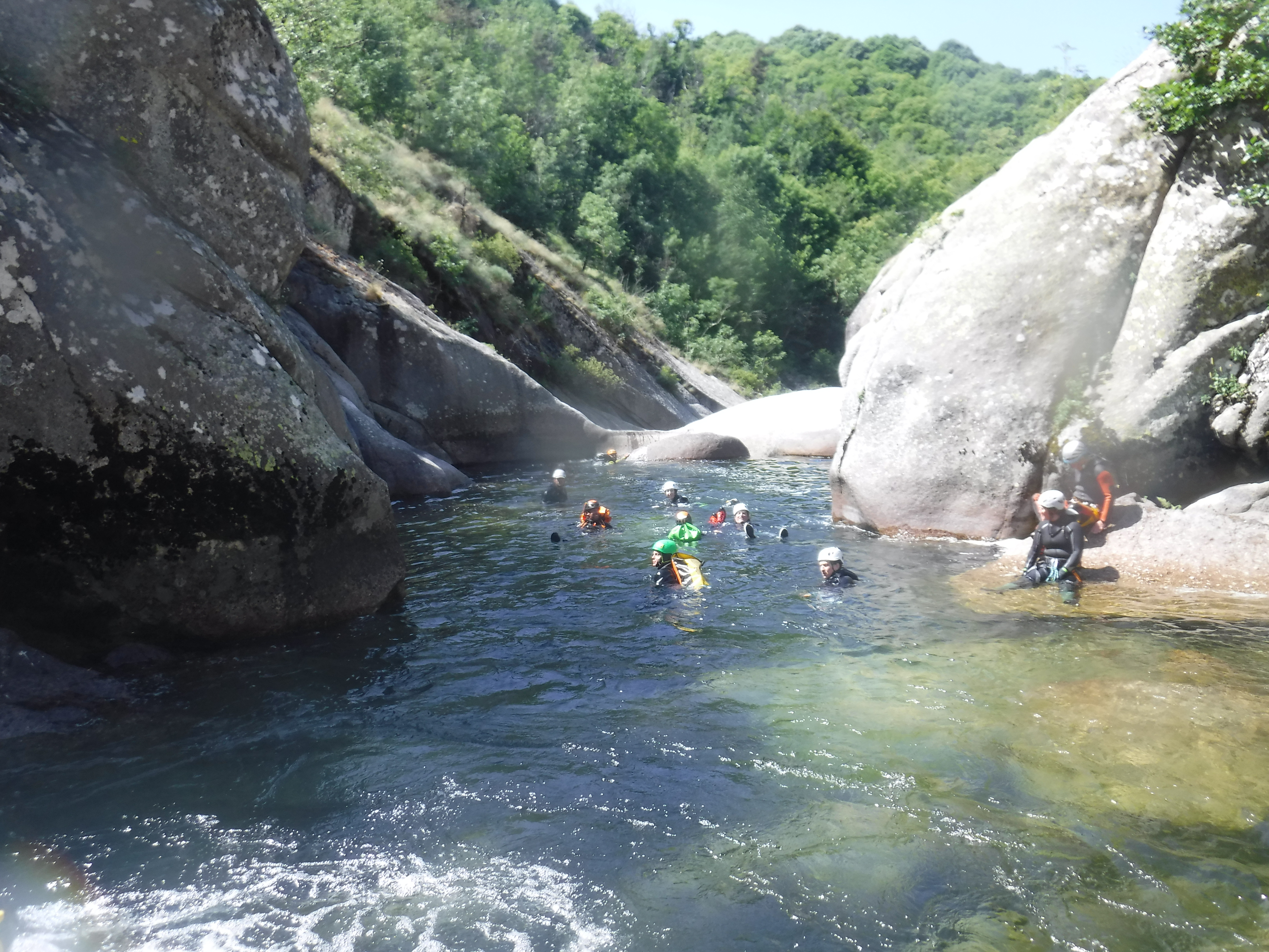 randonnée aquatique dans les gorges de la dourbie
