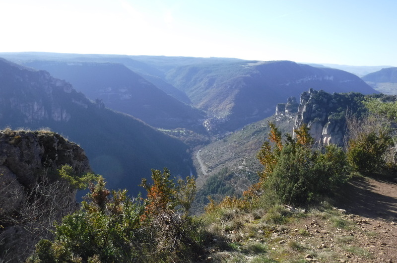 vue sur les gorges de la jonte