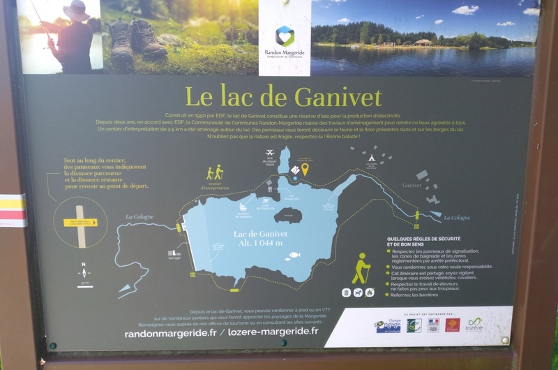plan du tour du lac de ganivet