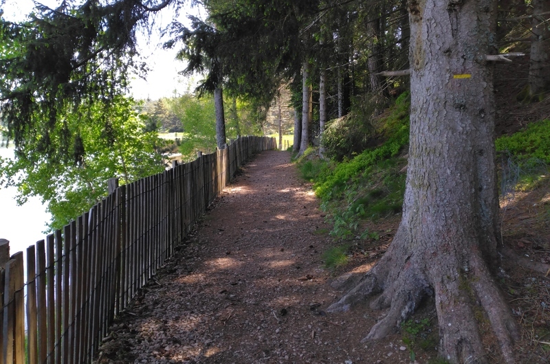 sentier du tour du lac de ganivet