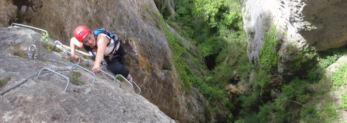 Via ferrata de Liaucous dans les Gorges du Tarn - 1